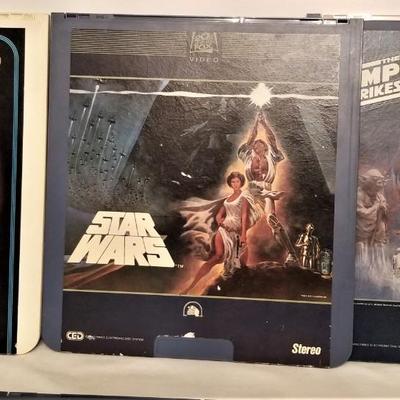 Lot #164  Lot of 6 RCA Electronic Disc Movies - Star Wars, etc.