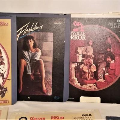 Lot #165  Lot of 6 RCA Electronic Discs - Amityville Horror, Flashdance, more
