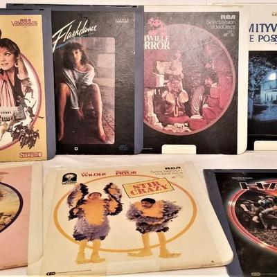 Lot #165  Lot of 6 RCA Electronic Discs - Amityville Horror, Flashdance, more