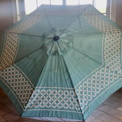 LOT 18G: Geometric Pattern 10ft. Patio Umbrellas