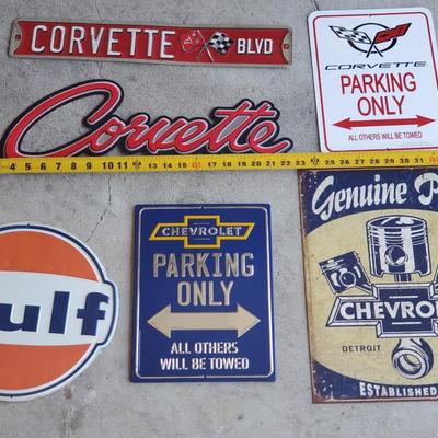 LOT 23G: Home Decor  Advertising Tin Signs