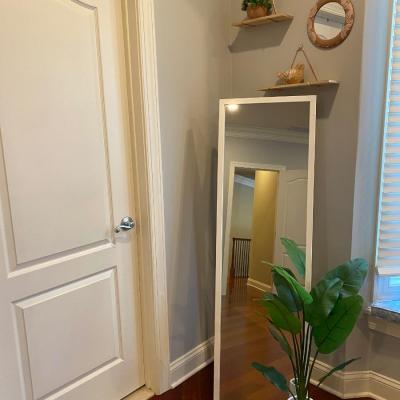 LOT 85: Standing Mirror & Home Decor