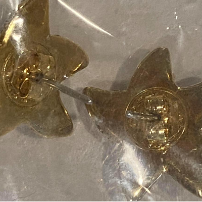 vintage starfish earrings, excellent