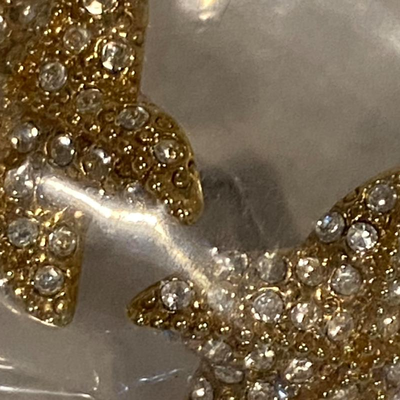 vintage starfish earrings, excellent