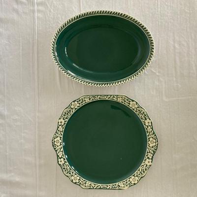 Harkerware Pottery and Green Stoneware  (K-JM)