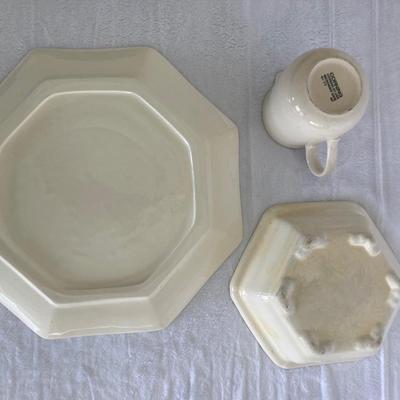 Blue and White Mugs and Corning  Dishes  (K-JM)
