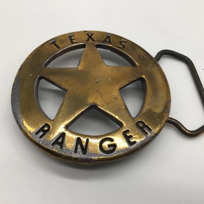 Texas Ranger Belt Buckle. Maker Mark