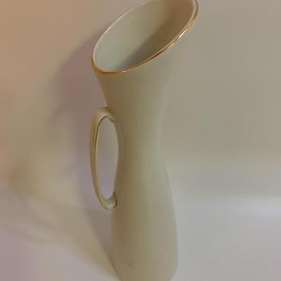 Vase Royal Bavaria KM 112/3 with Flowers German vintage porcelain - 10â€ tall x 3â€ wide approx