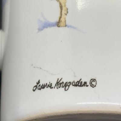 Holiday Warm Welcome â€œSnowed Innâ€ Mug with Snowmen - 6â€ high x 4.5â€ wide approx