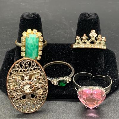 5 rings - various sizes