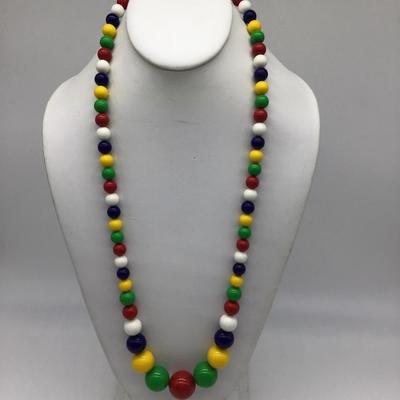 Vintage Colorful Beaded necklace