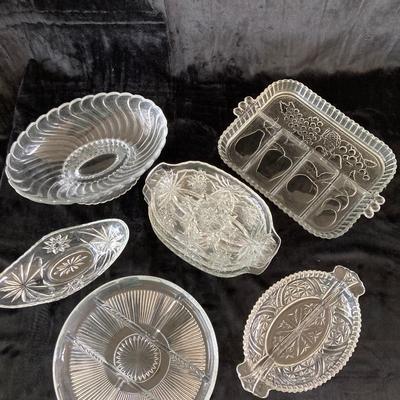 Eight Glass Serving Dishes   (K-RH)