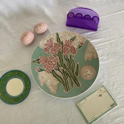 Recipe/ Turquoise Decor Plate