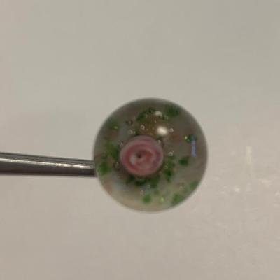 Lot 85 Rose in Glass button