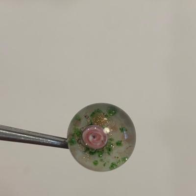 Lot 85 Rose in Glass button