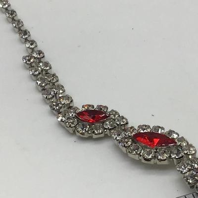 Red Rhinestone Fashion necklace