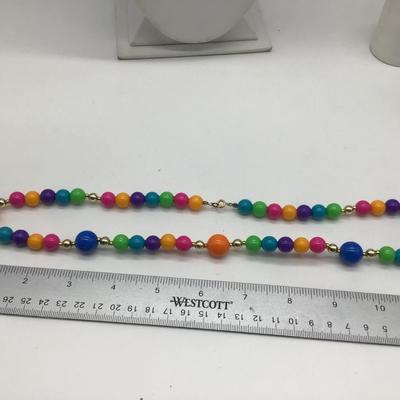 Multi Color Beaded necklace