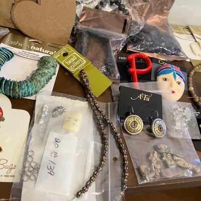 Huge jewelry repair and crafter parts lot with lots of new old stock in original packaging 50+ pieces