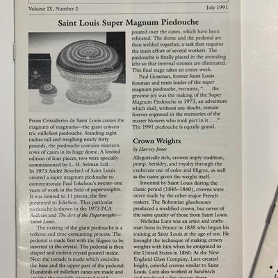 Lot 110 Paperweight News Issues