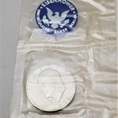 Lot #172  1971 Eishenhower Silver Dollar - Uncirculated