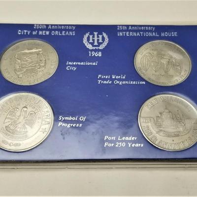 Lot #173  Set of 4 Commemorative Coins - 250th Anniversary City of New Orleans