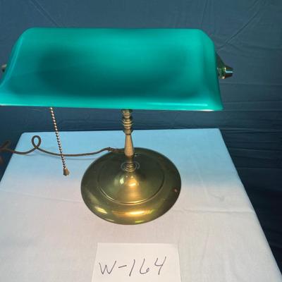 Green shade Banker Lamp