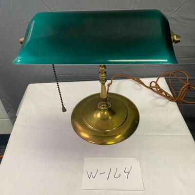 Green shade Banker Lamp