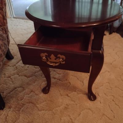 Wooden Side Table with Drawer