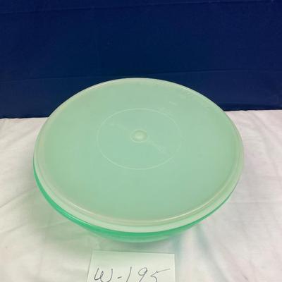 Green Tupperware Bowl