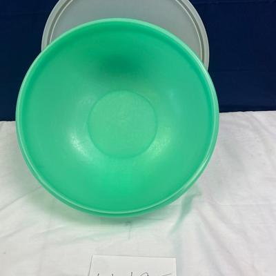 Green Tupperware Bowl