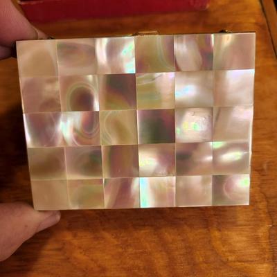 1950s Mother of Pearl Compact Purse