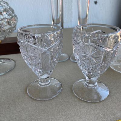 Assortment of entertaining glassware
