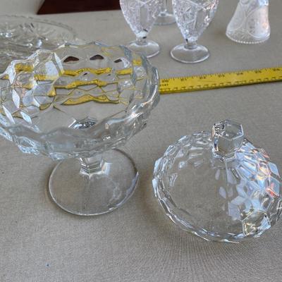 Assortment of entertaining glassware