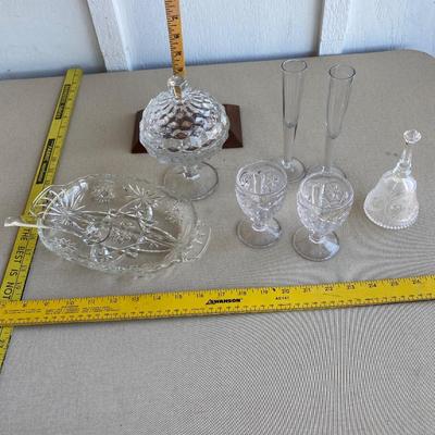 Assortment of entertaining glassware
