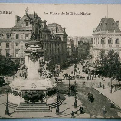 Paris France Postcard -La Place de la Republique, pre 1915