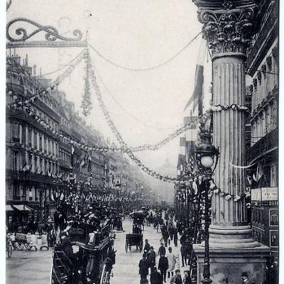 1903 Postcard of King & Queen of Italyâ€™s Visit to Paris
