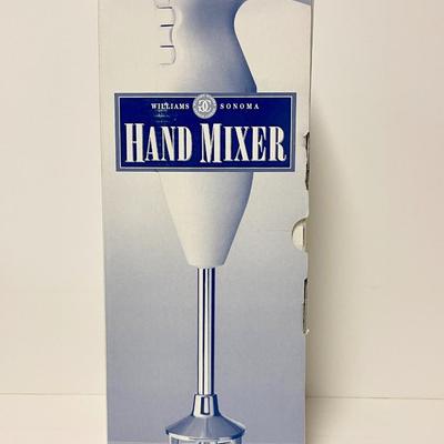 LOT 240  WILLIAMS SONOMA HAND MIXER IMMERSION BLENDER NIB SMALL KITCHEN APPLIANCE
