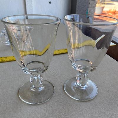 Five piece assortment of glassware