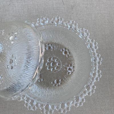 Five piece assortment of glassware