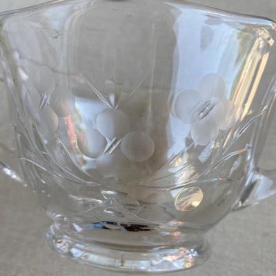Five piece assortment of glassware