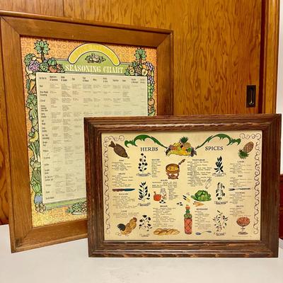 LOT 241  VINTAGE KITCHEN 70s WALL HANGING SPICE CABINETS