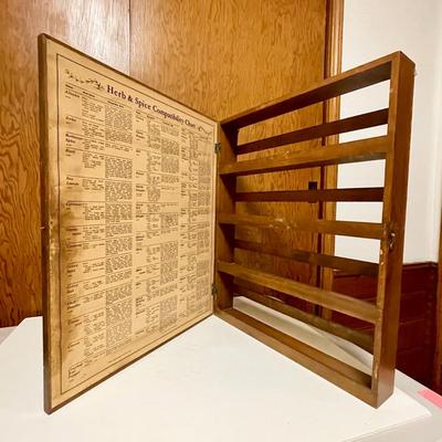 LOT 241  VINTAGE KITCHEN 70s WALL HANGING SPICE CABINETS