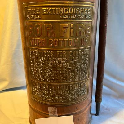 Copper Fire Extinguisher Lamp