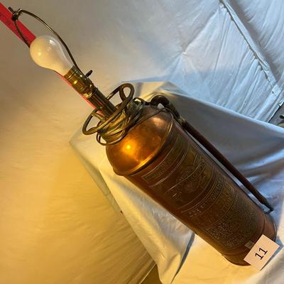 Copper Fire Extinguisher Lamp