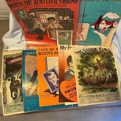 Lot of Sheet Music Black Americana & Americana