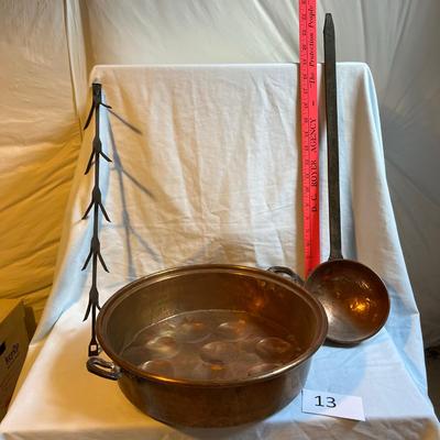 Antique Copper & Iron Kitchen Items