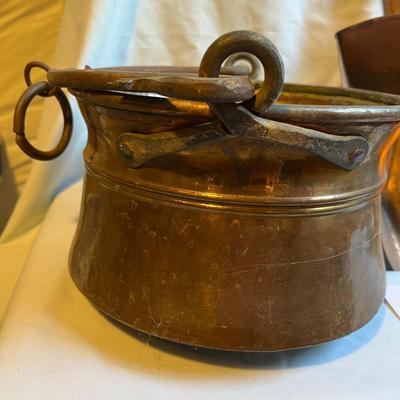 Lot of Copper Kitchenware Great antiques