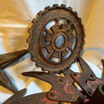 Lot of Cast Iron Farm Implements Pieces