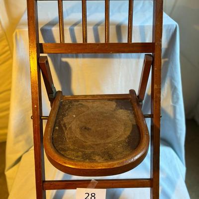 Childs Vintage Folding Chair