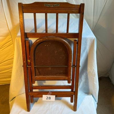 Childs Vintage Folding Chair